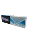 Canadian Ultra Light King Size cigarettes, 20-count pack. Blue and white Canadian packaging with maple leaf design and '100% Natural'.