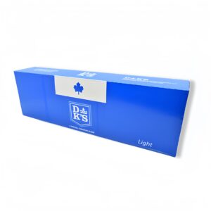 DK's Light (20/Pack) royal blue box with Canadian maple leaf and DK's logo.